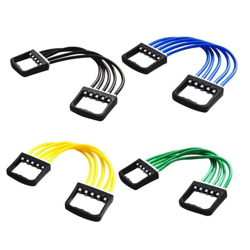 

Adjustable Chest Expander Puller 5 Latex Resistance Bands Tubes Fitness Exercise Arm Strength Trainer Muscle Training Exerciser
