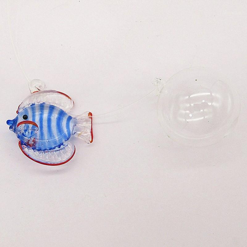 

Decorative Objects & Figurines Custom Hand Blown Float Glass Stripe Tropical Fish Figurine Aquarium Decoration Pendant Miniature Murano Anim
