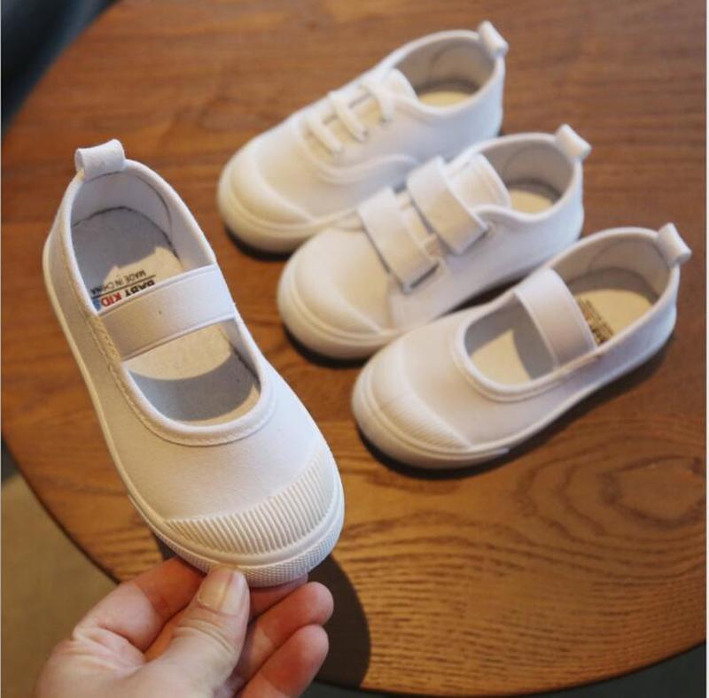 

Baby kids shoes for girl children canvas shoes boys 2020 new spring summer girls sneakers white fashion toddler, Color 1