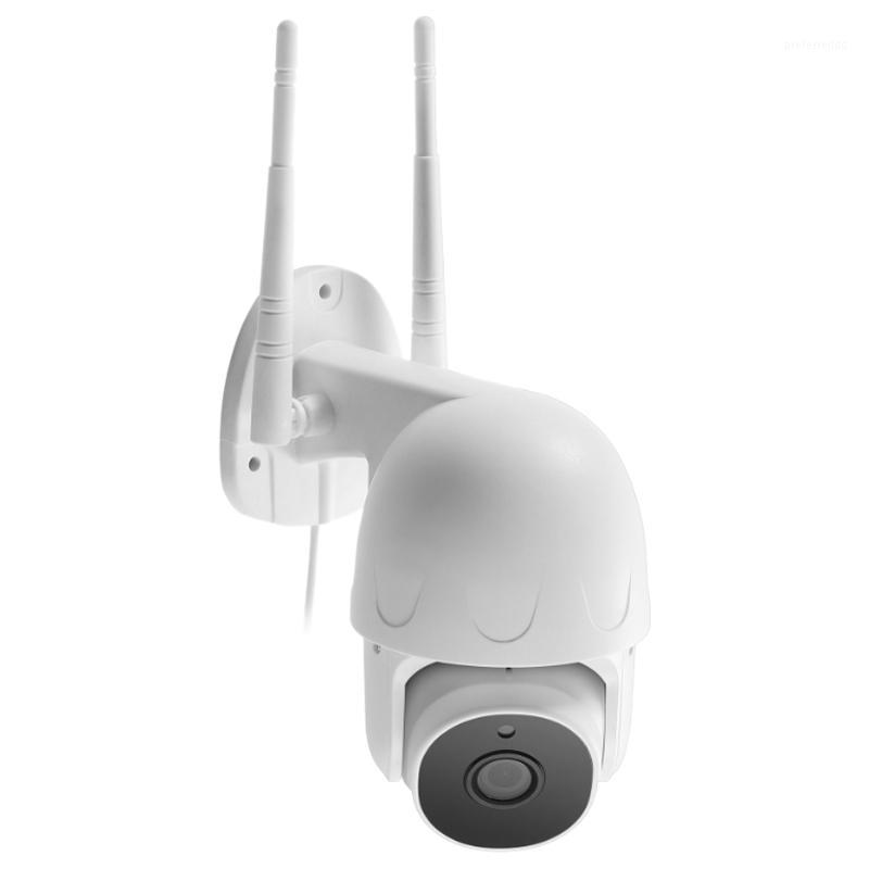 

Surveillance Camera Wifi e Camera Automatic Tracking 1080P HD 360 ° Panoramic PTZ Home Outdoor Surveillance(EU Plug)1, White