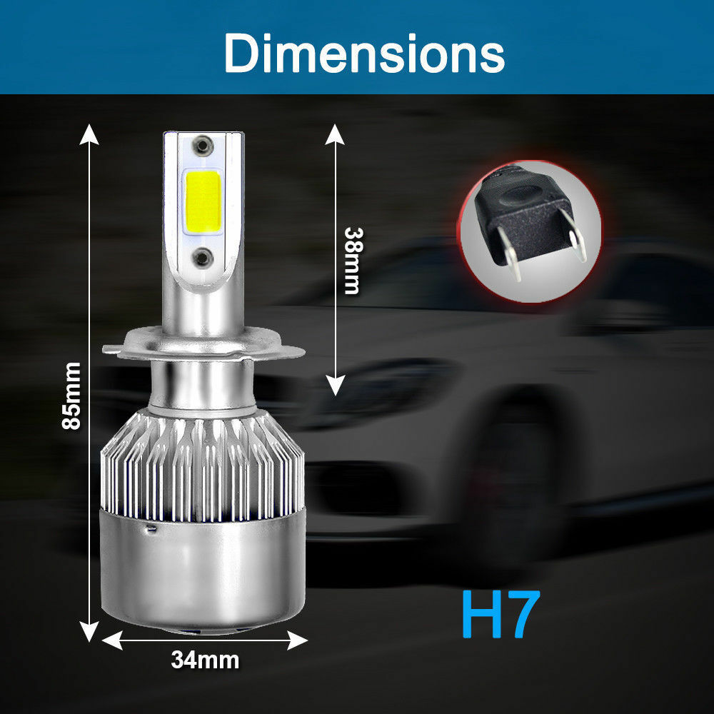 

10pcs Free shipping H7 LED Headlight Bulbs 6000K Cool White H7 Fog Light Bulb High