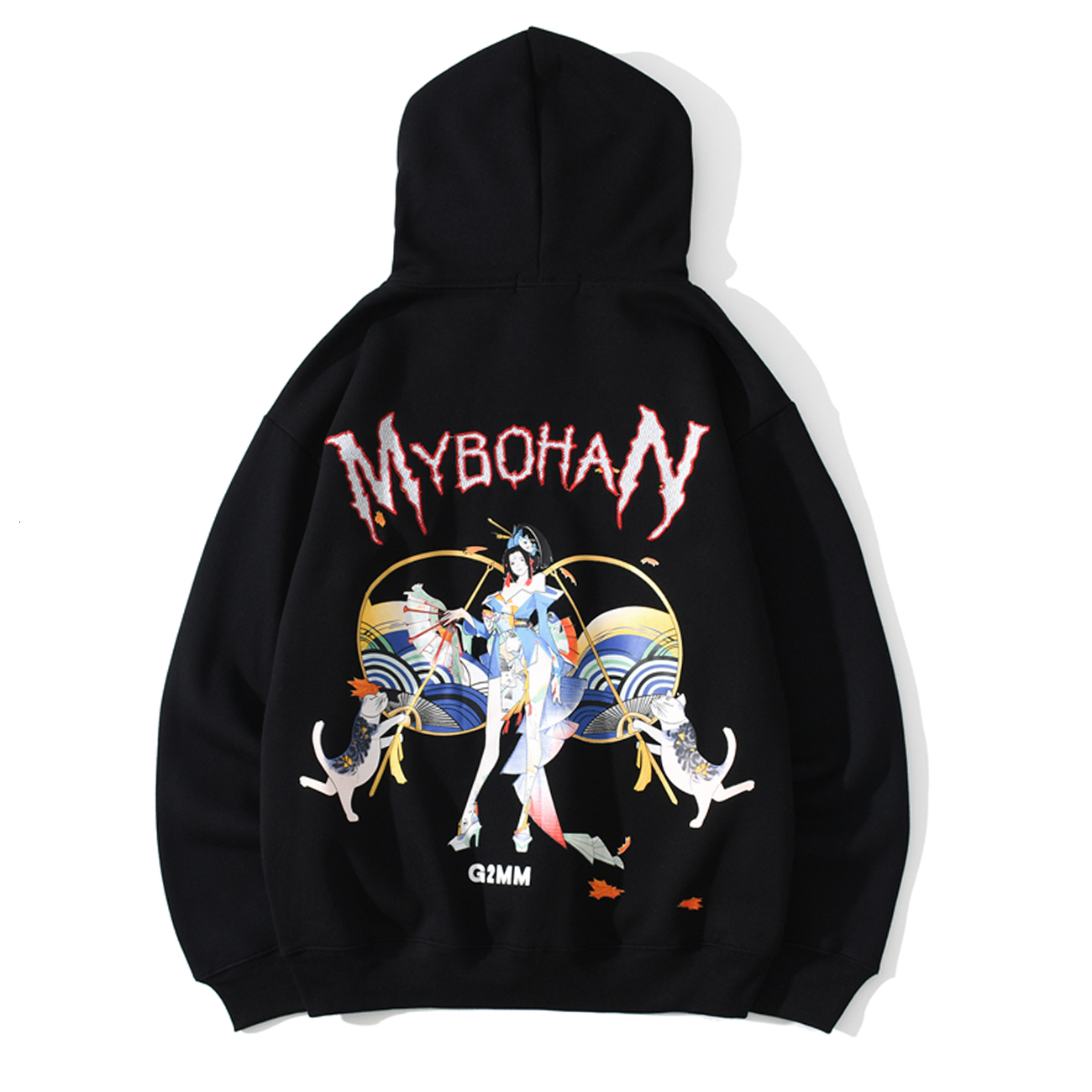 

2021 New Hip Hop Women Streetwear Beautiful Girl Print Harajuku Hoodie Sweatshirt Autumn Cotton Pullover Tops Men Fleece 0ijq, Black