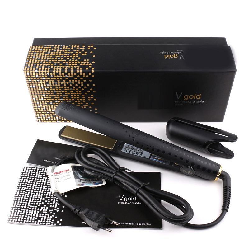 

In stock! Good Quality v gold Hair Straightener Classic Professional styler Fast Hair Straighteners Iron Hair Styling tool