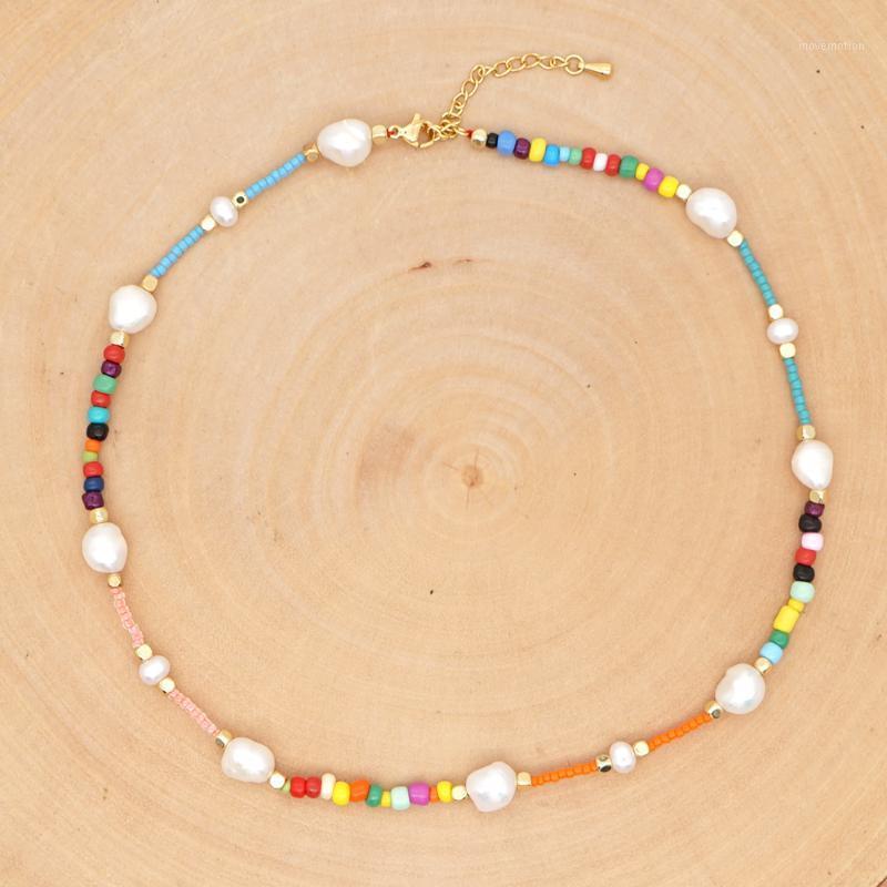 

Go2Boho Fashion Necklace 2020 Boho Real Pearl Beaded Necklaces Choker For Women Jewelry Patchwork Collares De Moda Handmade1