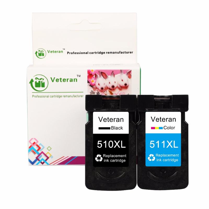 

Veteran PG510 CL511 Replacement for Canon 510XL 511XL Ink Cartridge Pixma IP2700 MP240 MP250 MP260 MP280 MP480