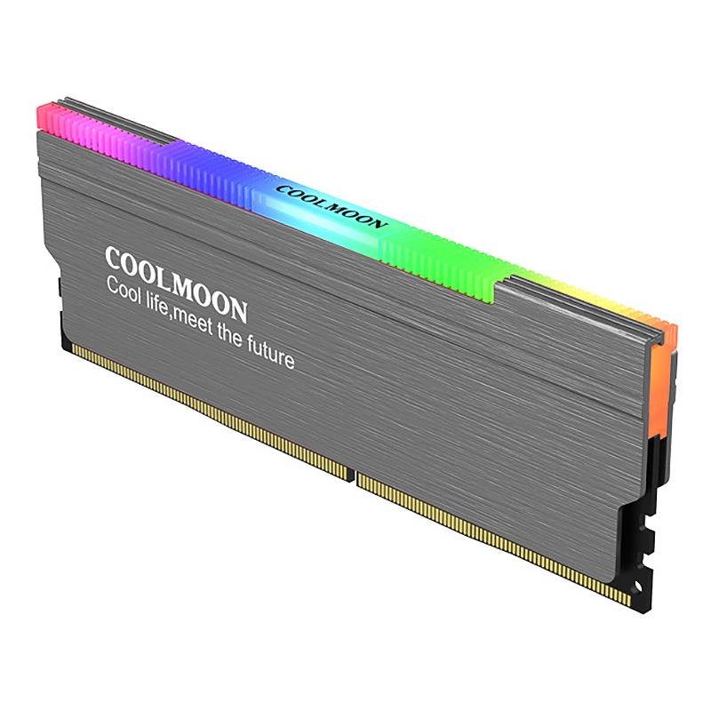 

COOLMOON Memory Module Radiator, ARGB Luminous Heat Sink, Support 5V-3PIN Shenguang Synchronous Memory Module Cooling Vest