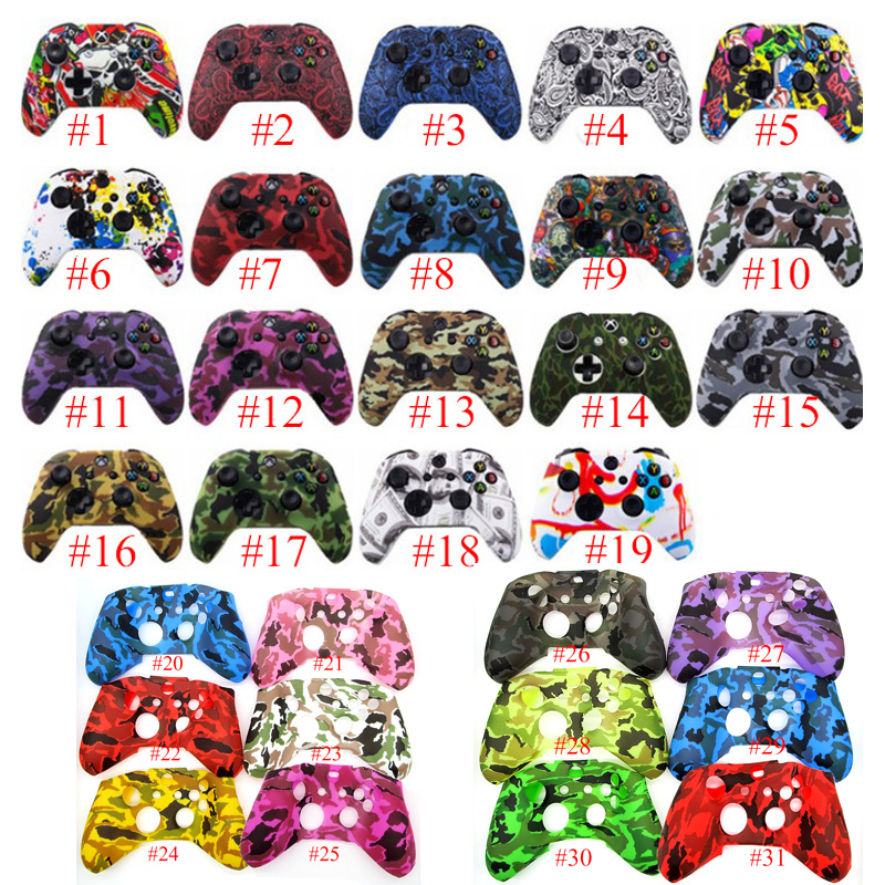 

Xbox one Wireless Controller Colorful gamepad Soft Silicone Gel protective Case DHL Free Shipping