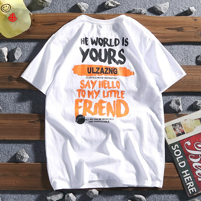 

2021 New Funny T-shirts Hip Hop Shirts Letters T-shirt the Cotton Neck of Summer Short Sleeves Top Men Men's Clothing 05LF, Red