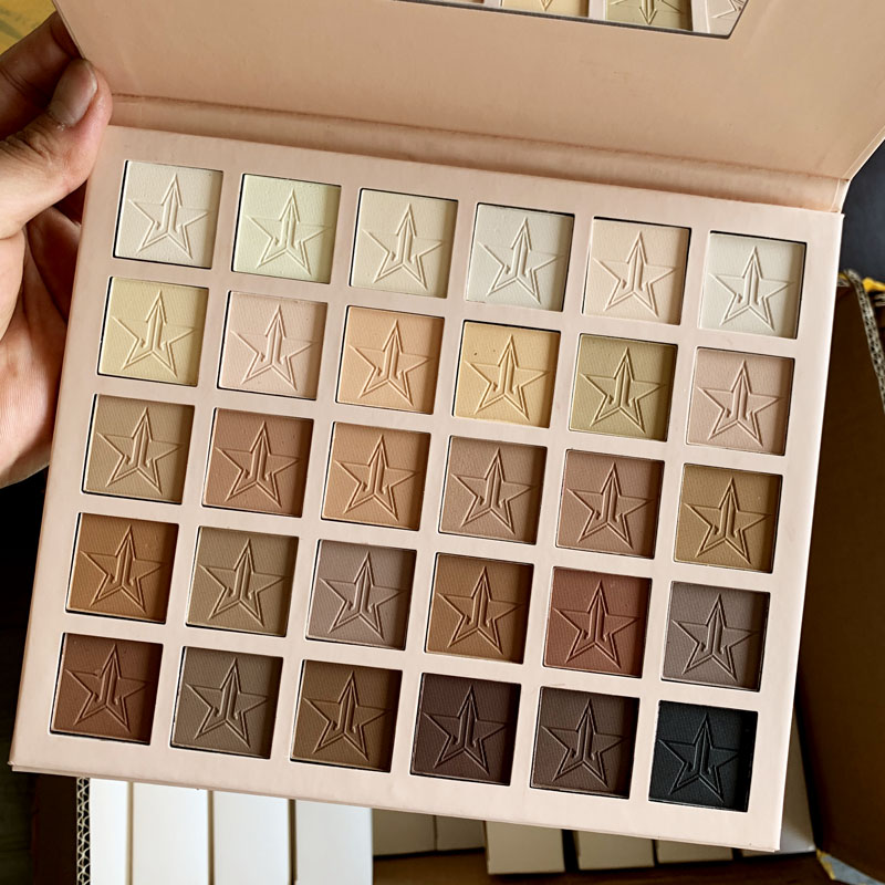 

Five star J Star 30 colors eyeshadow palette makeup shimmer matte Nude eyeshadow high quality make up palette high quality cosmetics, Multi