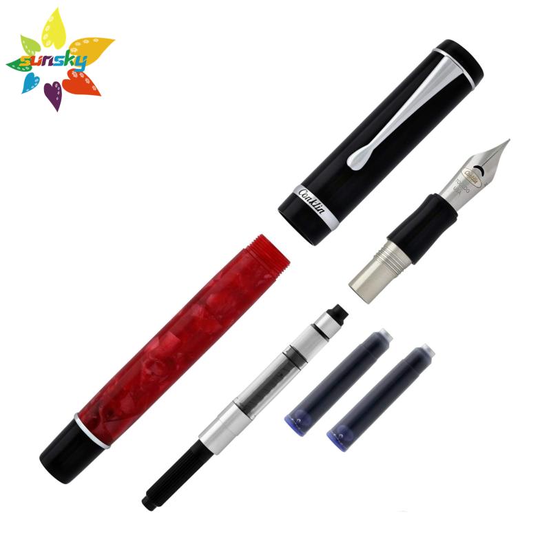 

Original Conklin Duragraph Fountain pen EF/F/M NIB Practise calligraphy High-grade Business signature pen Office supplies, Red