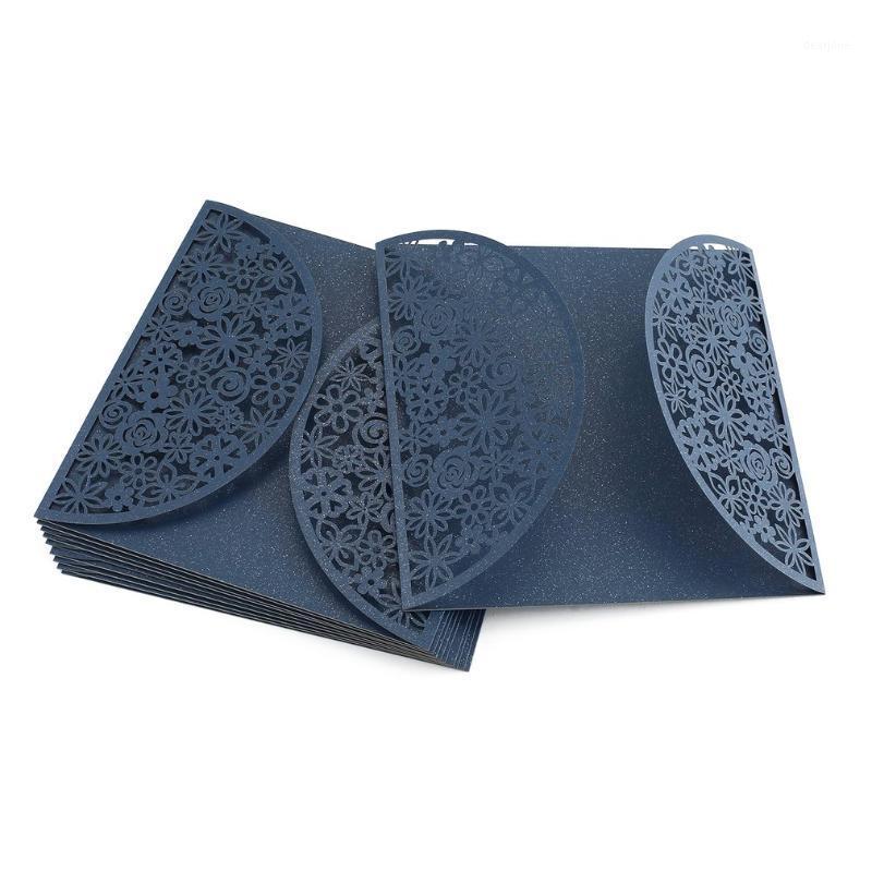 

Foldable Invitation Card Cover Exquisite Hollow Out Bride Groom Printing Invitation Card Cover for Wedding Valentine's Day Use1