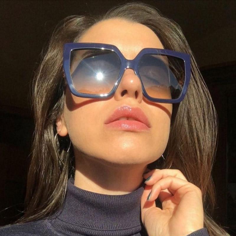 

High Quality women's Square Cat Eye Sunglasses Lady Oversized Shades Luxury Sun Glasses Female Driving Glasses zonnebril dames