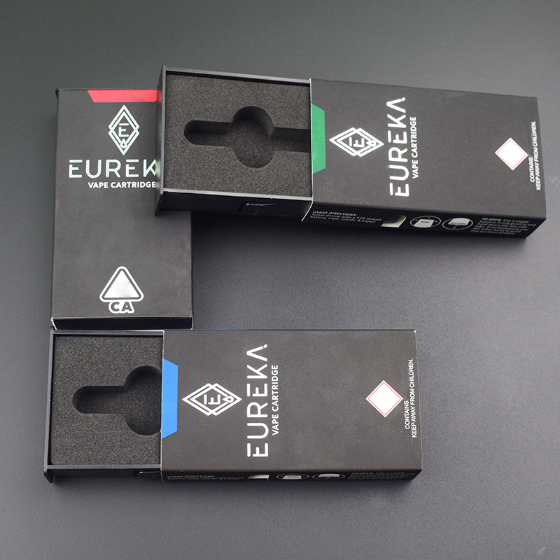 

Newest Eureka Vape Cartridges 510 Thread Atomizer Child Resistant Packaging Box 0.8ML 1ML Cartridge Vaporizer Empty Ceramic Coil Vapor Carts