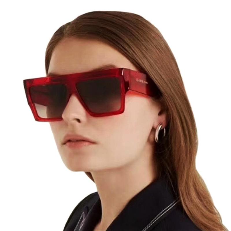 

Sunglasses WOENFEL Square Fashion Women Sun Glasses Men Designer Vintage Classic Oversized Big Frame Travle Eyewear