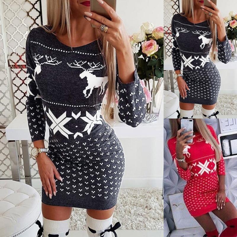 sexy christmas jumper dress
