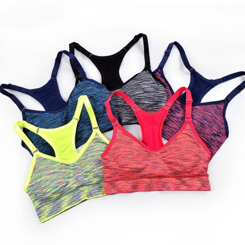 

women Sports Bras Fitness Sports Bra Top Shockproof Shapes Quick Dry Running Gym Adjustable Underwear push up Yoga Bra Top1, Orange red