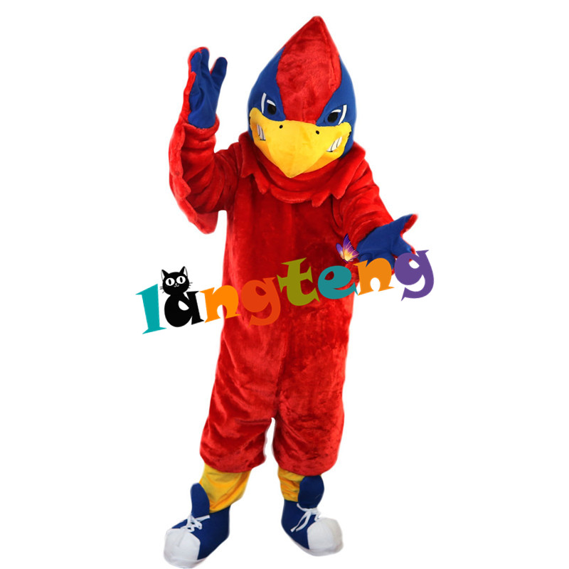 Costumes de mascotte731 Red Eagle Bird Mascot Costume Cartoon Party Adult Holiday