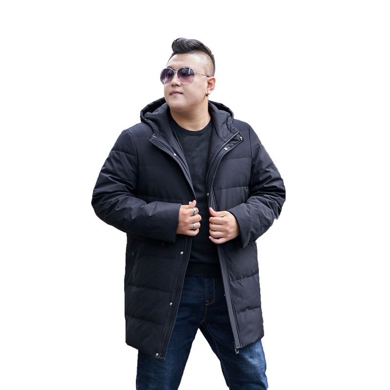 

for Winter Big Size L-12xl 13xl Loose with Hood Warm Coat, Black Man Jacket Fyc2
