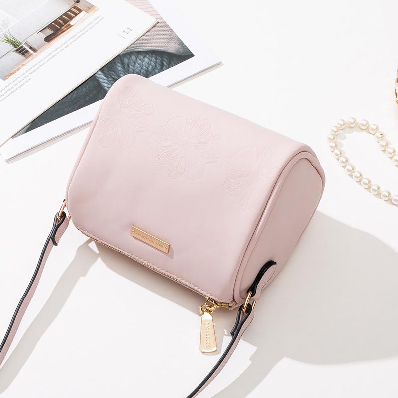 

Hot Sale New Casual Women's PU Leather Bags Small Shoulder Bag Cylindrical Shape Women Messenger Bag Crossbody Sling Bags, Black