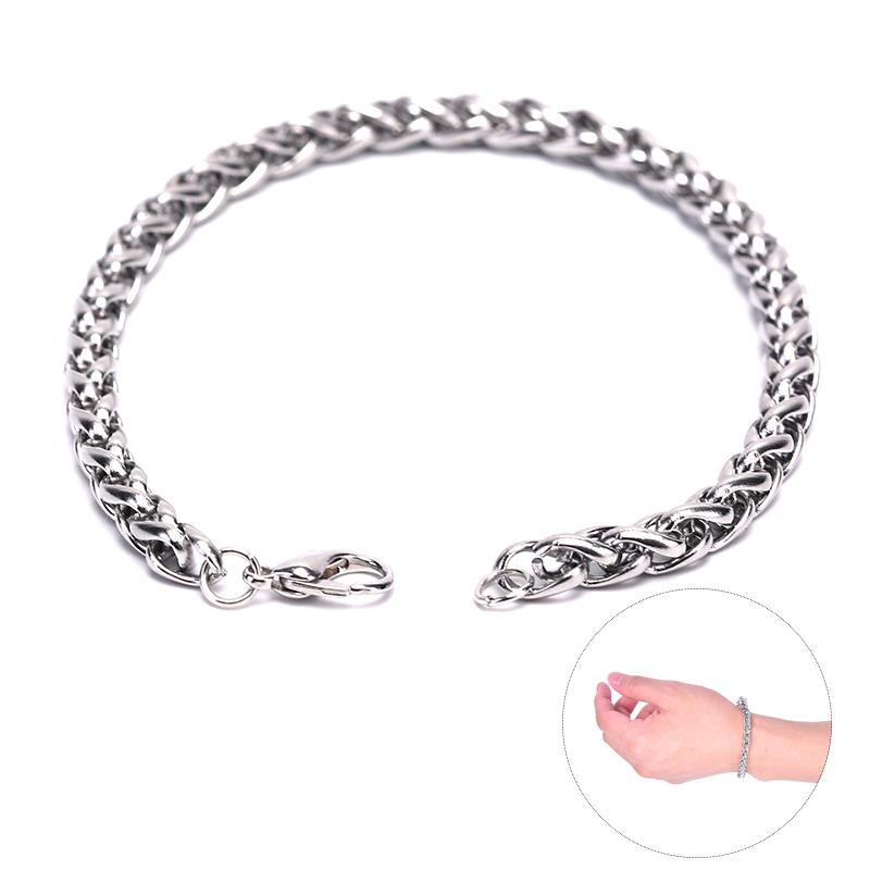

Men's Stainless Steel Chain Link Bracelet Wristband Bangle Jewelry Punk