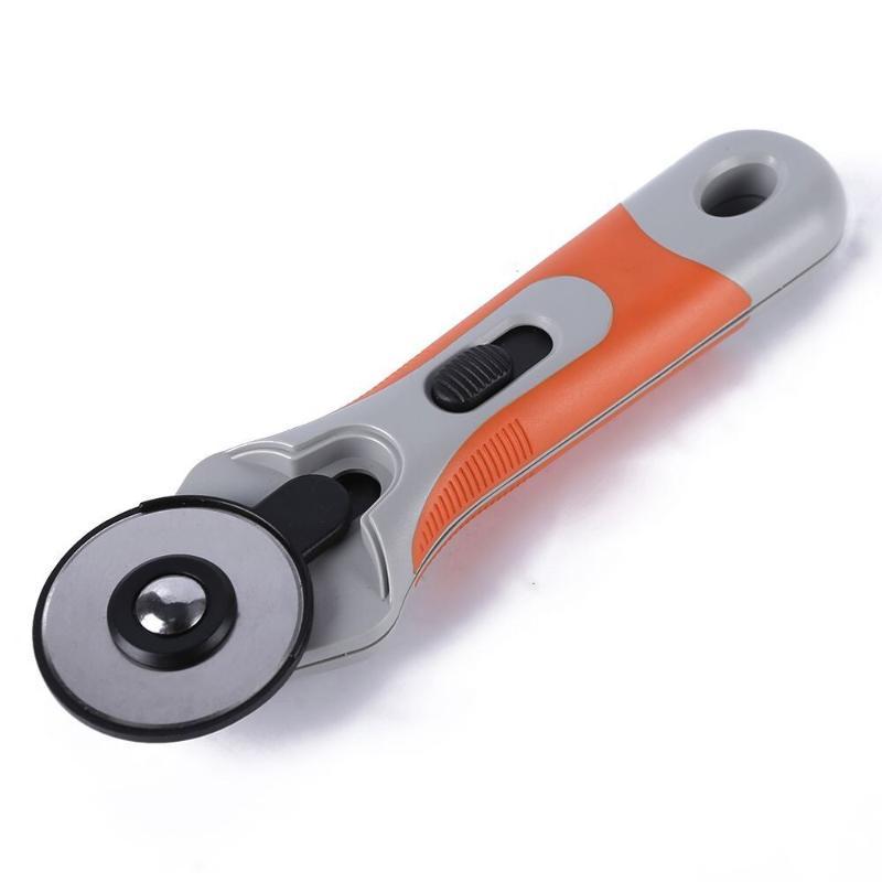 

Soft Cushion Grip Rotary Cutter With Safety Cover 45mm Steel Blade Sewing Weave Accessories Bastidor Para Bordar Costurero #T5P
