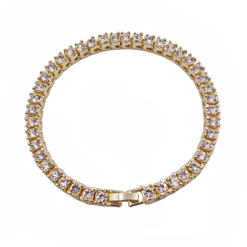 

mens tennis bracelets chain iced out bling fashion jewelry high crystal rap rock roll singer dancer hip hop 1 row bracelets