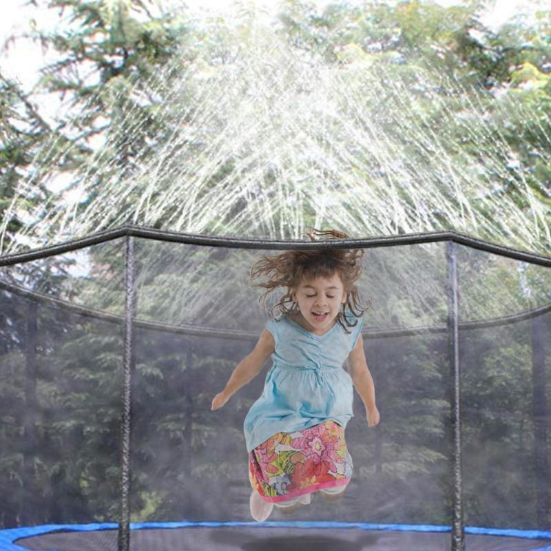

Outdoor Summer Water Games Toy Sprinkler Trampoline Sprinkler Garden Water Sprayer Backyard Park Accessories 39 Feet Game