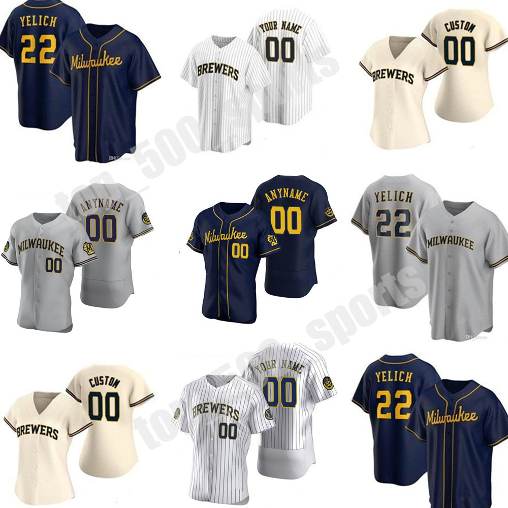 

Brewers Jerseys 2020 Christian Yelich 50th Jerseys Lorenzo Cain Ryan Braun Keston Hiura Josh Hader Justin Smoak Orlando Arcia Woodruff 1, Blue;black