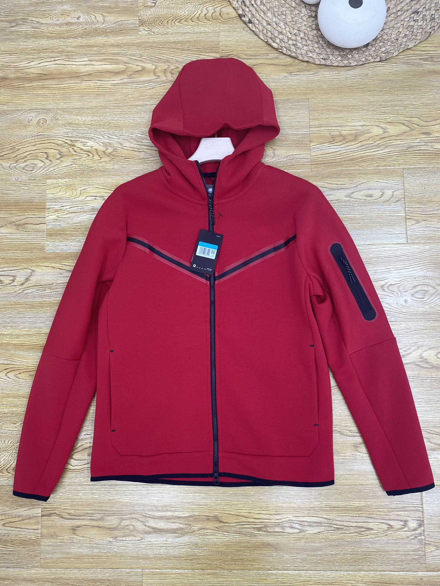 

201 new autumn winter Large size MEN'S HOODIE SPORTSWEAR TECH FLEECE WINDRUNNEOR fashion leisure sports jacket running fitness coat RED, Customize