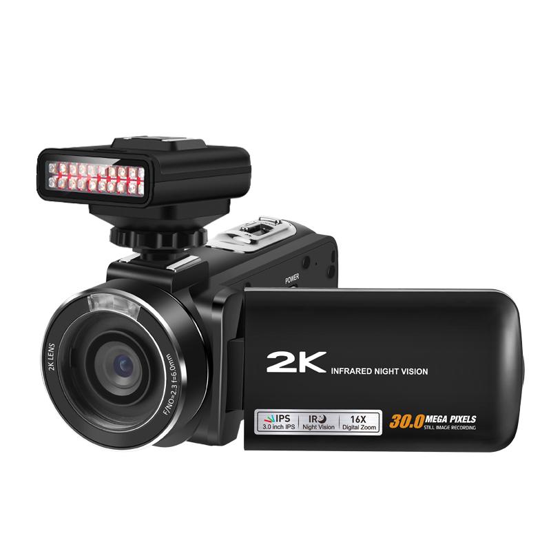 

Video Camera for YouTube Blogger Vlog Ordro Z63 2K Full HD Digital Camcorder Filmadora with IR Night Vision Light, Standard