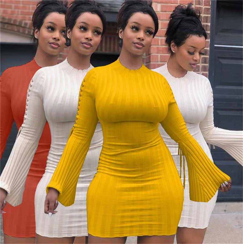 short tight long sleeve dresses