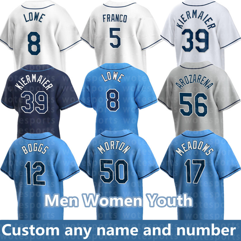 

Wander Franco Jersey 2022 Corey Kluber Mike Zunino Randy Arozarena Jesus Sanchez Austin Meadows Tyler Glasnow Ji-man Choi Brett Phillips Kevin Kiermaier Jerseys, Men's color 1