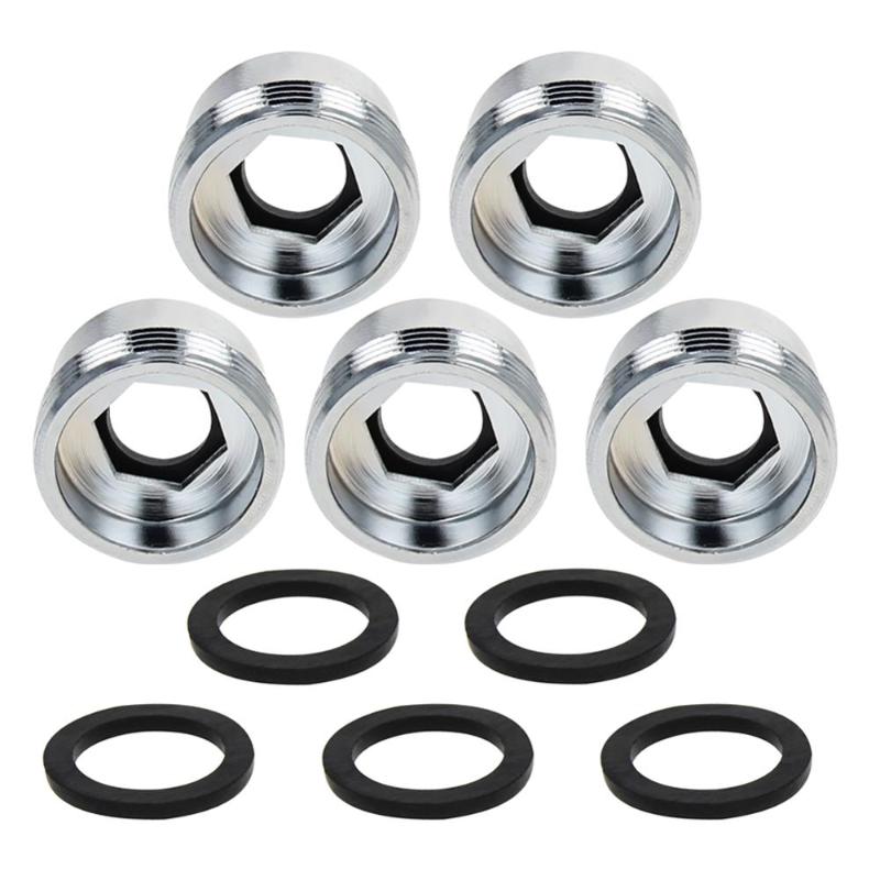 

MroMax 1/3/5pcs Faucet Adapter Copper Electroplating Connection Type 24mm Diameter 16/18/20mm Inner 16/18*1 to 22 Garden Hose