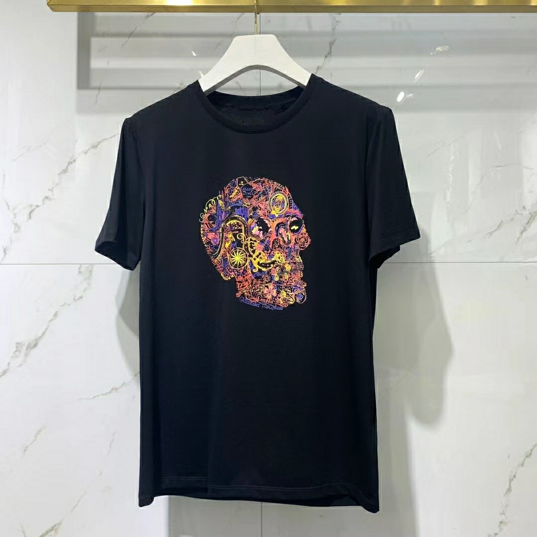 

2021 summer new designer mens new skull printing t shirts ~ CHINESE SIZE 3XL tshirts ~ great mens designer wonderful short sleeve t shirts, White