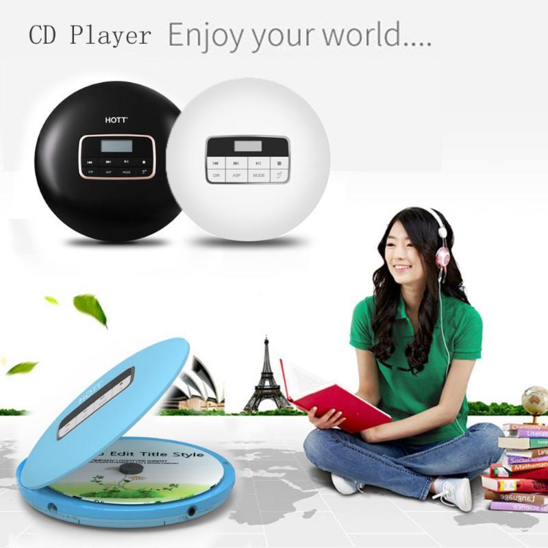 

Personal Portable CD Player with Headphone Jack, Anti-Skip Shockproof Protection Compact CD Music Disc Walkman Player with LCD1