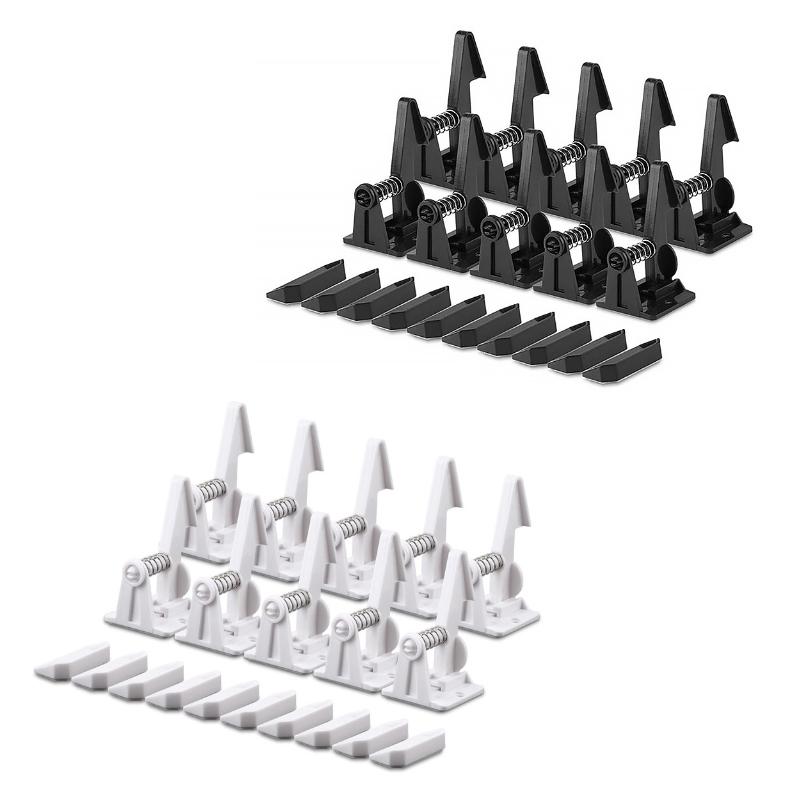 

10PCS Drawer Lock For Children Safety Lock Baby Door Safety Buckle Prevent Open Drawer Cabinets Anti Pinch Hand Protect