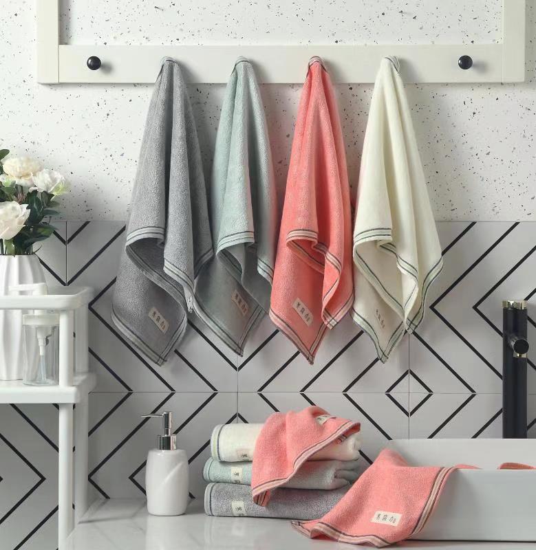 

Bamboo fiber towel plain fiber carbon beauty towel thicker and softer customized logo