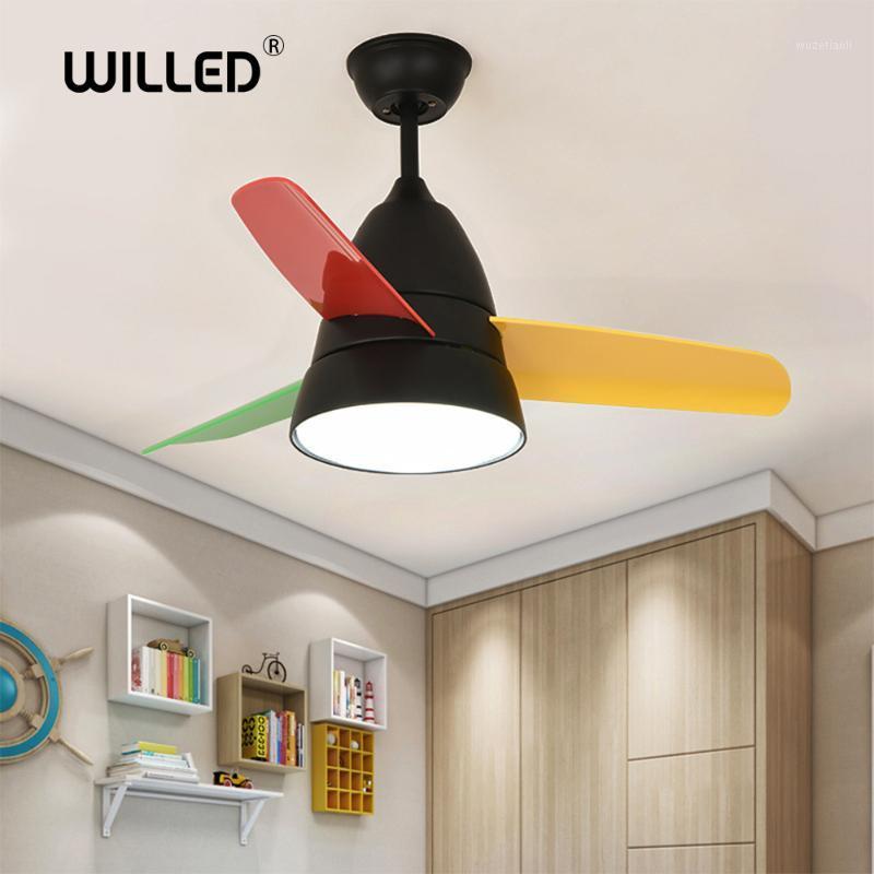 

Macaron led Ceiling Fans with light 36w 26 inch 36 inch remote control restaurant bedroom fan modern minimalist1