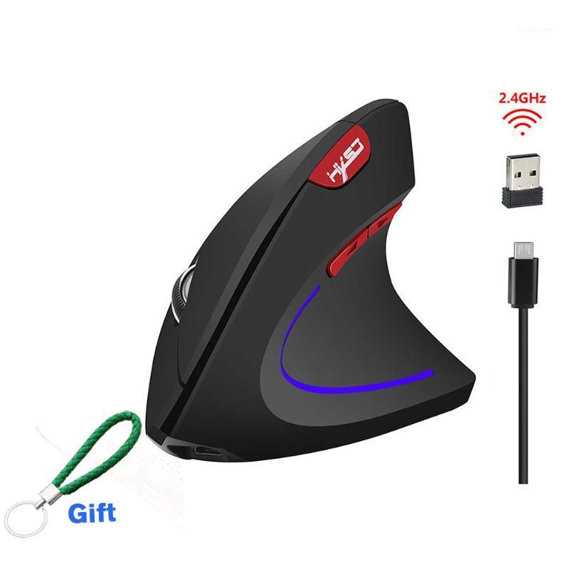 

2.4GHz Vertical Mouse 6D Wireless Mouse Gaming 2400DPI Rechargeable Suitable Ergonomic Design Wrist Pain USB Mice For Laptop PC1