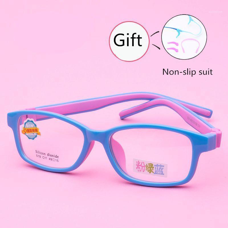 

2020 Light Silicone Glasses Bendable Glasses Children Soft Goggle Boys&Girls Plain Kids Frame Amblyopia Myopic Frame1