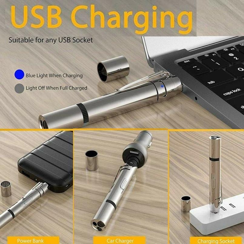 

Pet Toy Usb Rechargeable 3 In 1 Funny Cat Chaser Stick Mini Flashlight Red Led Laser Pointer Funny Cat Pen Pet qylHNO