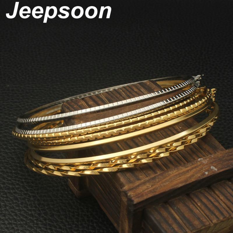 

4 Style Sivler And Gold Color Fashion Jewelry Stainless Steel Big Round 95mm Hoop Earrings For Women Girls EFGJAAAE