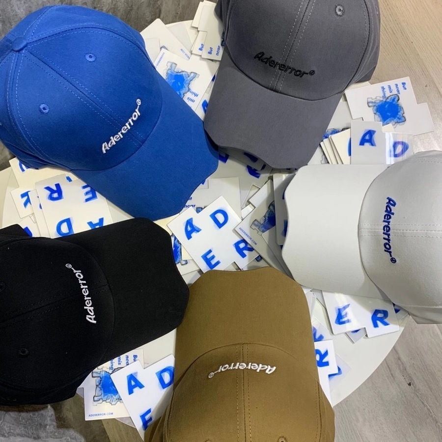 

2021 New Ader Error Baseball Caps Men Women Adererror Embroidered Hats Black D1s3