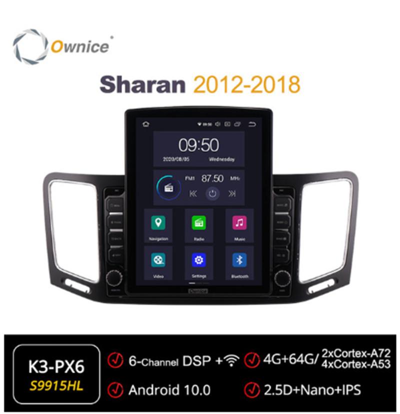 

Ownice Octa 8 Core Android 10.0 Car Radio forVolkswagen Sharan 2012 2013 2014 2020 GPS Multimedia Stereo PlayerTesla Style 4G