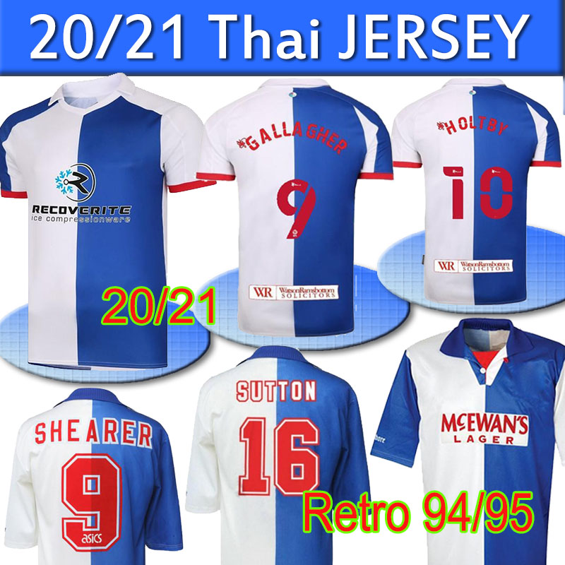 

2020 2021 NEW Blackburn soccer jersey 1994 95 Retro Rovers Home Gallagher HOLTBY Retro Rovers Home camisetas de fútbol Shearer Sutton RIPLEY, Bulaikeben 20 21