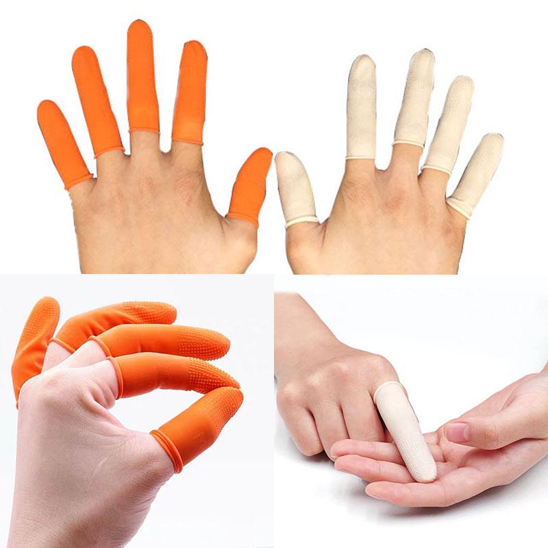 

Soft Silicone Gel Finger Cots Little Toe Tube Protector Hand Cracking Eczema Sleeves Finger Gloves Manicure Tools