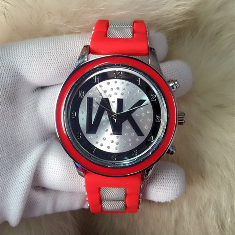 

Watch Lady tape bead shining quartz watch, Red