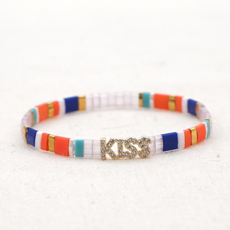 

Go2boho Boho Jewelry Beads Bracelet Women Miyuki Tila Bracelets KISS Letter 2020 Fashion Summer Beach Gift Glass Pulseras Mujer1