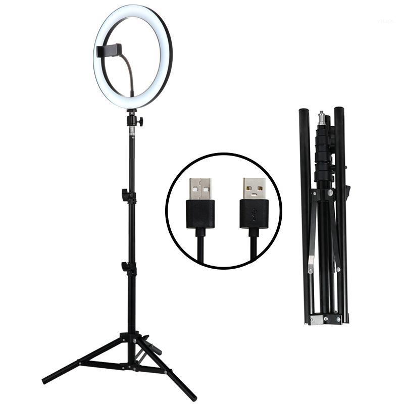 

10inch Photography LED Selfie Ring Light 26cm Dimmable Camera Phone Ring Lamp With Stand Tripods For Makeup Video Live Studio1