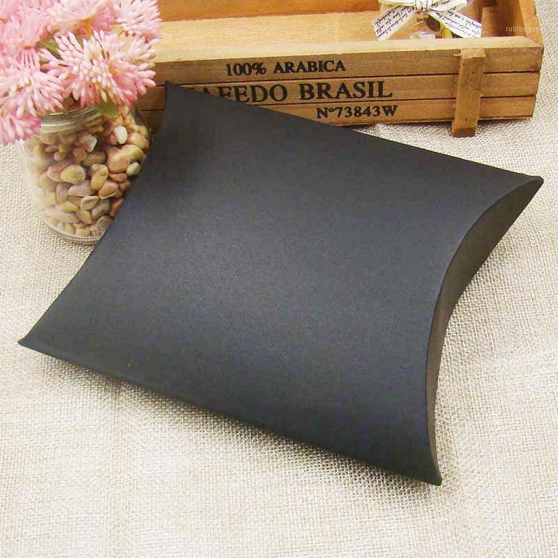 

100 Pieces best -selling new /lot Kraft/black/white Pillow Shape Wedding Favor Gift Box Party Candy Box Wholesales Pillow boxes1